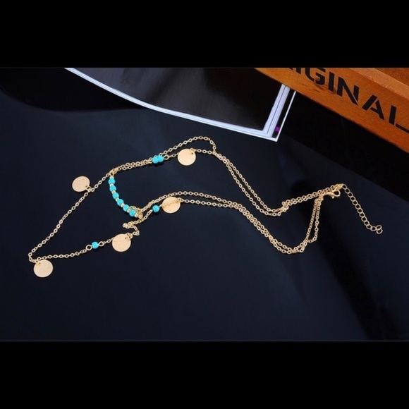 Boho 2 layer dainty choker necklace - Picture 6 of 8